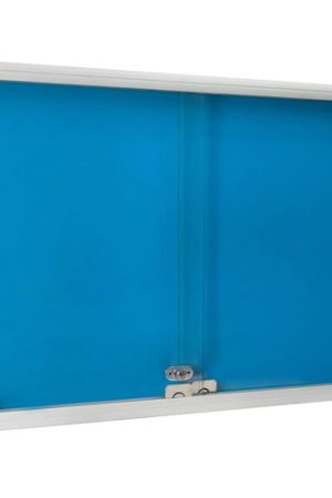 Glass Notice Board 4x4 Blue
